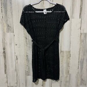 Merona Black Lace Swim Coverup